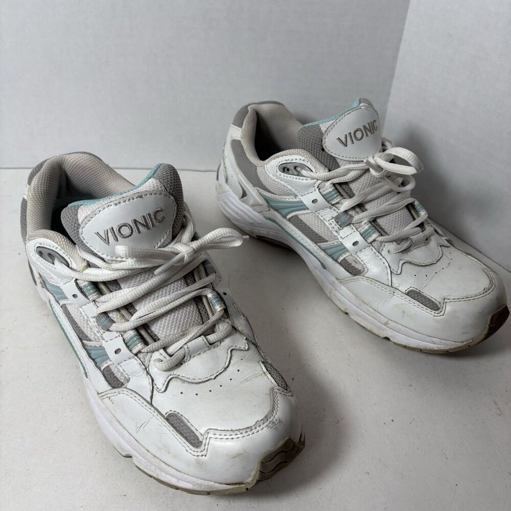 Vionic Sneakers Womens Size 8.5 Walker Classic Lace Up White C2
